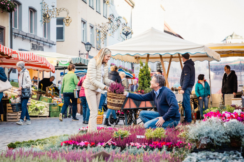 Wochenmarkt in Wangen