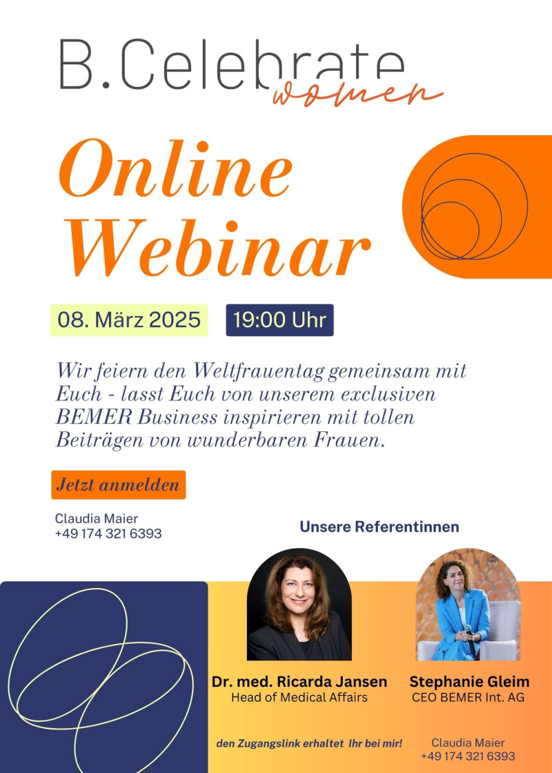 B.Celebrate Women – Online-Event zum Weltfrauentag