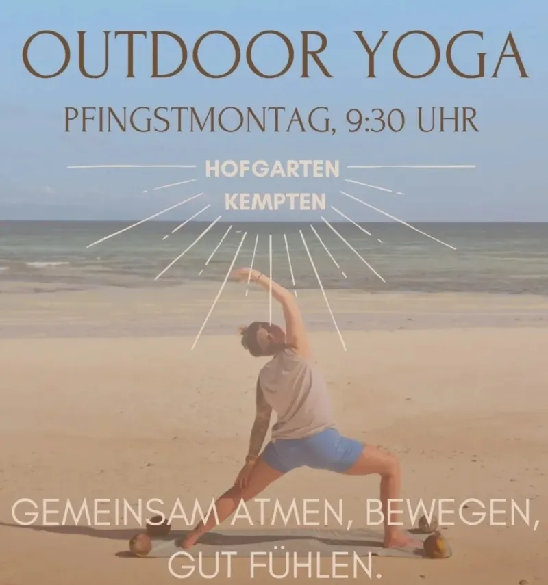 Outdoor Yoga im Hofgarten Kempten