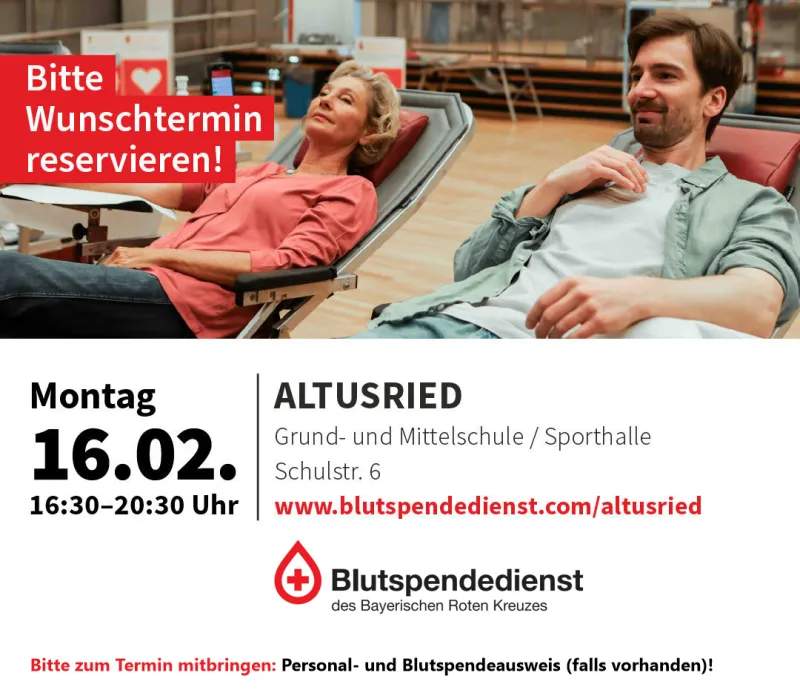 Blutspendetermin in Altusried