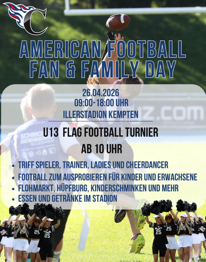 American Football Fan Day im Illerstadion Kempten