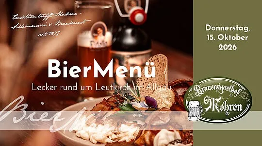 BierMenü Herbst im Gasthof Mohren Leutkirch