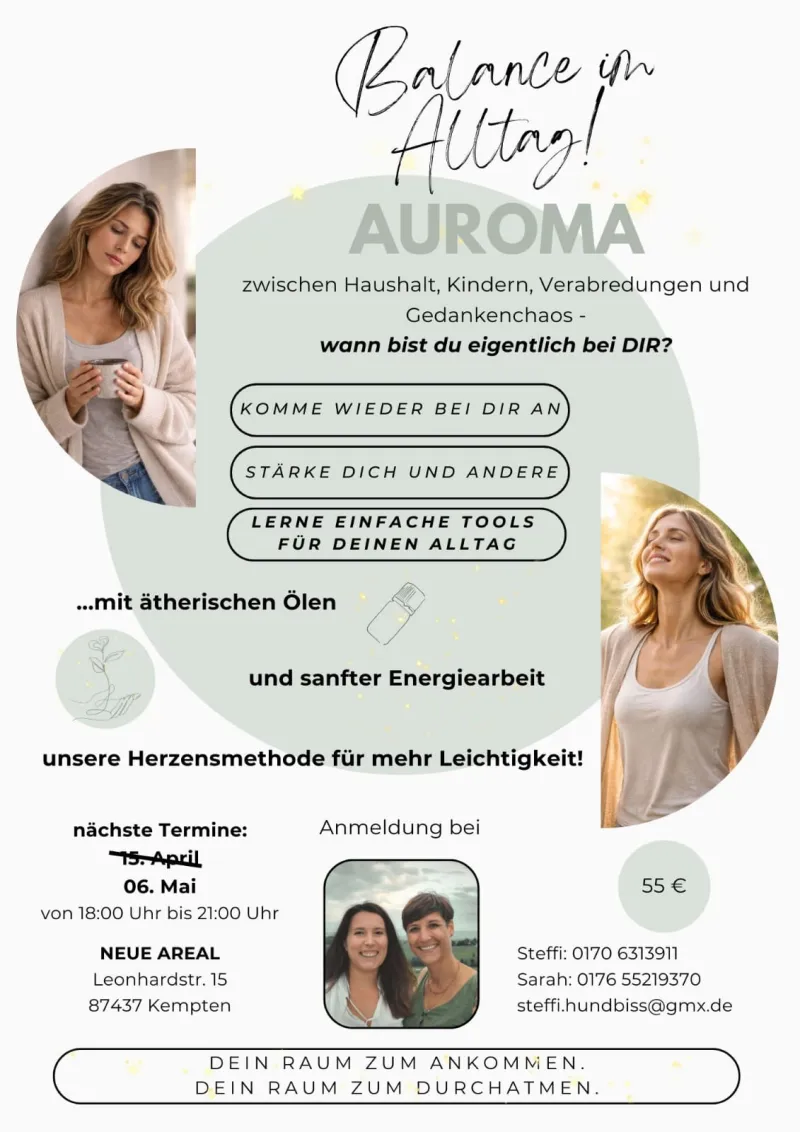 Auroma Workshop in der Wohlfühlmanufaktur Allgäu