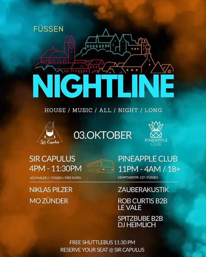 Füssener Nightline: Zwei Stopps, eine lange Partynacht