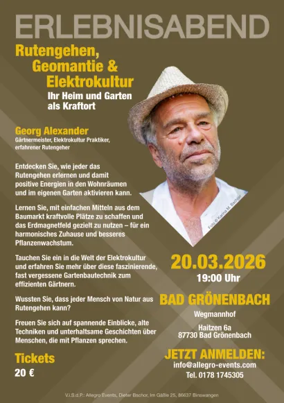 Erlebnisabend mit Georg Alexander in Bad Grönenbach