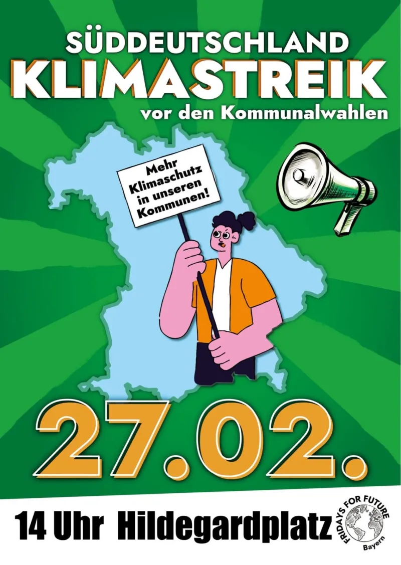 Klimastreik vor den Kommunalwahlen in Kempten