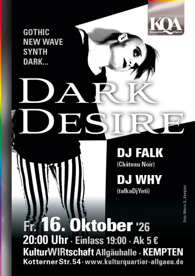 Dark Desire im Kulturquartier Allgäu in Kempten