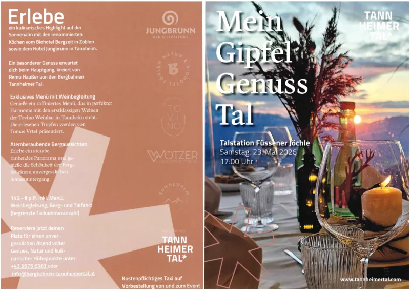 Genuss am Berg auf der Sonnenalm in Grän