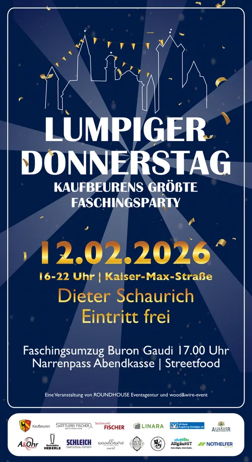 Fasching in der Altstadt von Kaufbeuren