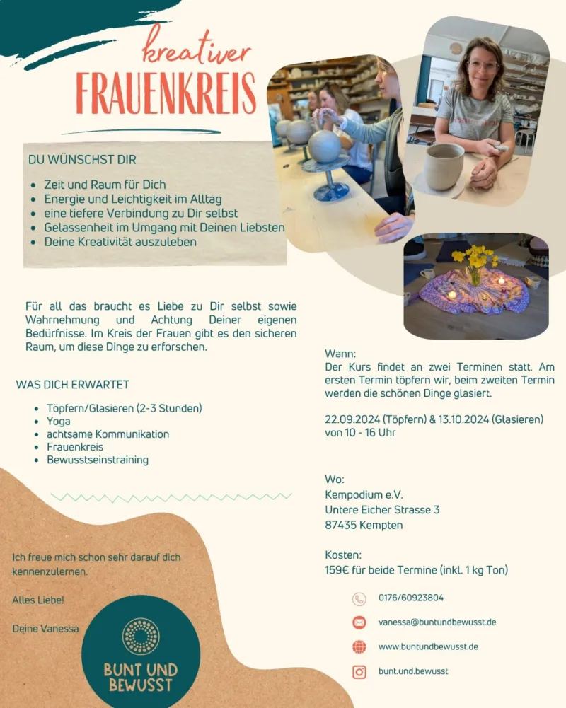 Kreativer Frauenkreis im Kempodium in Kempten