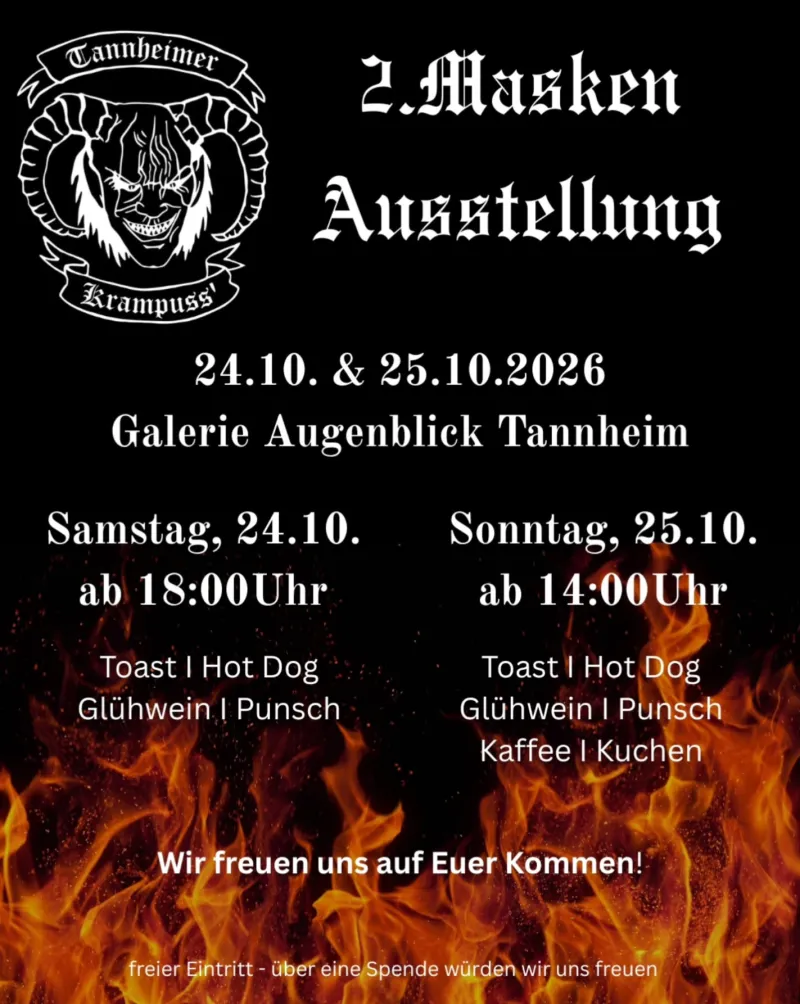 Krampus-Maskenausstellung in Tannheim