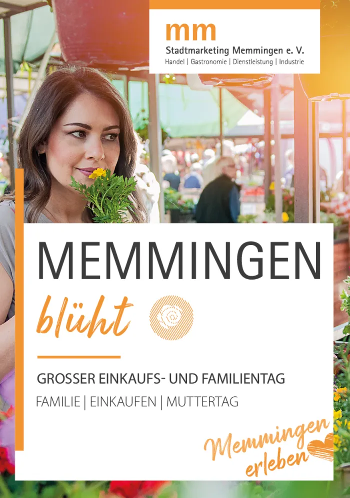 Memmingen blüht in der Innenstadt