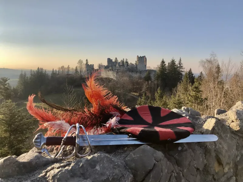 Mittelalterspektakel auf der Burgruine Hohenfreyberg