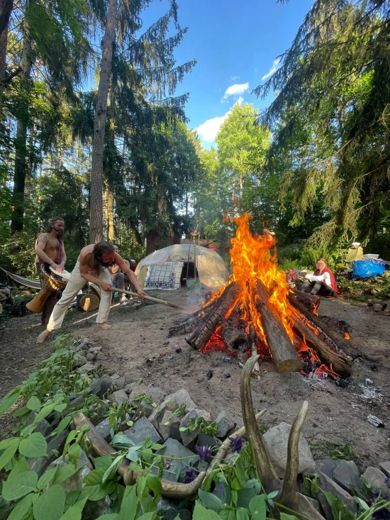 Schwitzhüttenzeremonie in Kornhofen