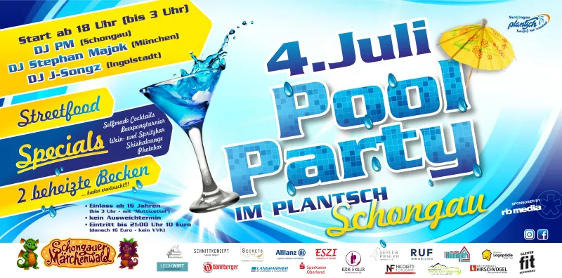 Poolparty im Plantsch Schongau