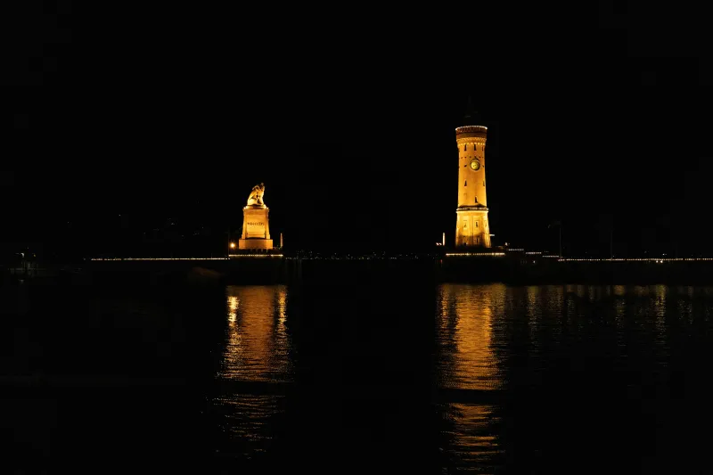Lindauer Hafenweihnacht am Hafen der Insel Lindau