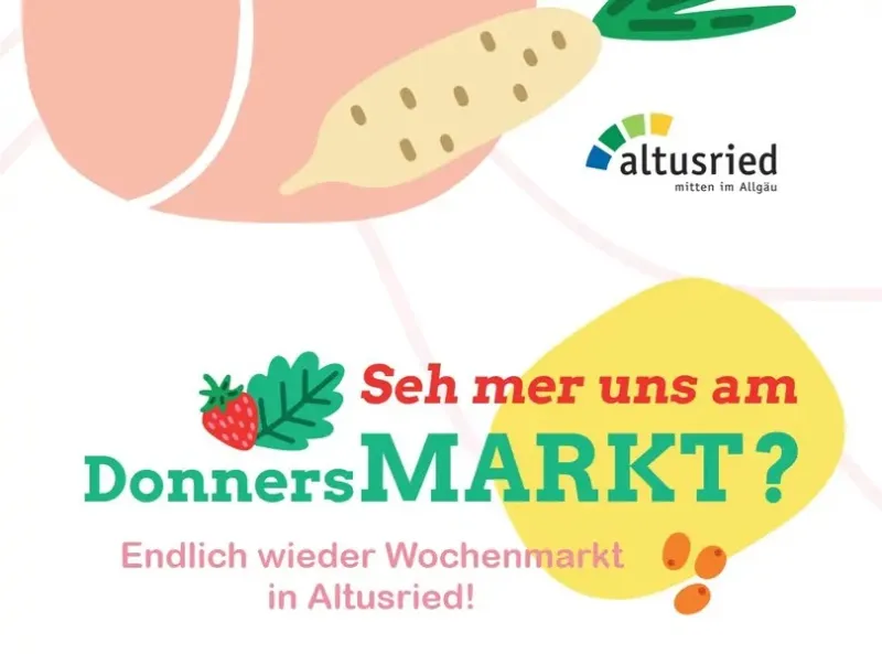 DonnersMARKT auf dem Rathausplatz in Altusried