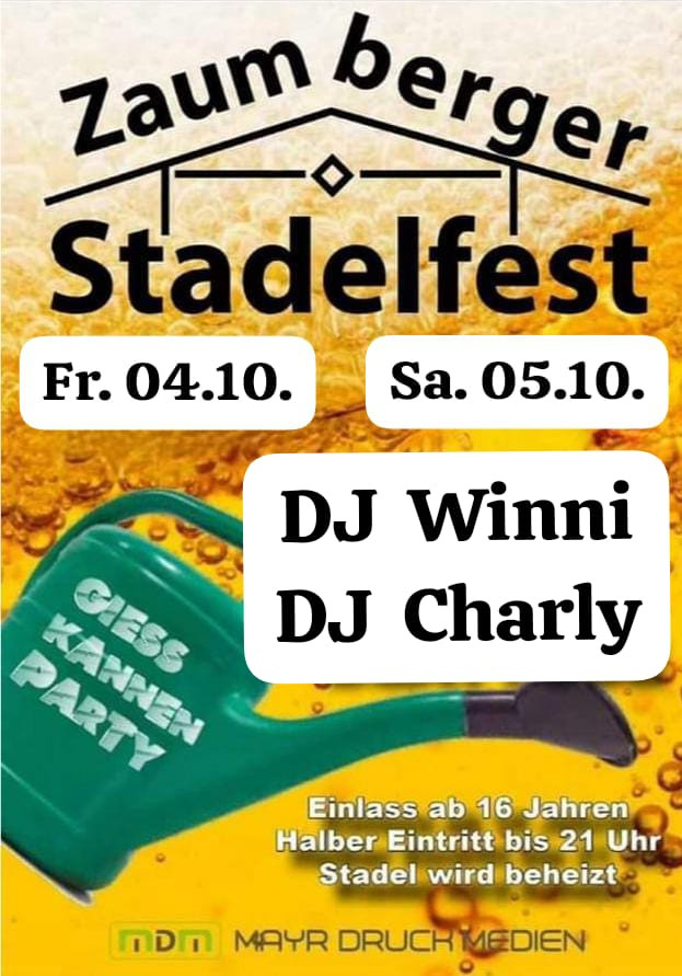 Zaumberger Stadelfest bei Immenstadt – Gießkannen-Party