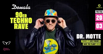 90er Techno Rave mit Dr. Motte im Douala Ravensburg