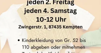 Kinderkleidertausch im Piepmatz Kempten