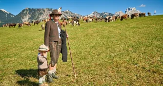 Almabtrieb in Schattwald