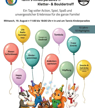 Jubiläumsfest bei Tanni's Kinderparadies in Tannheim