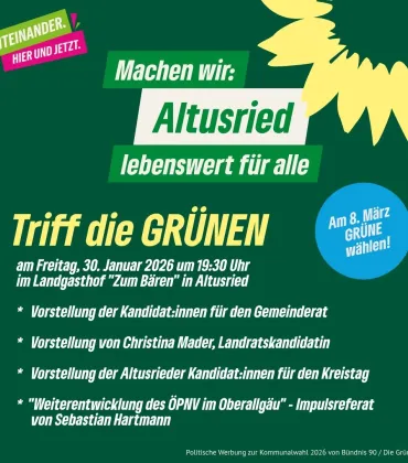 Triff die Grünen in Altusried