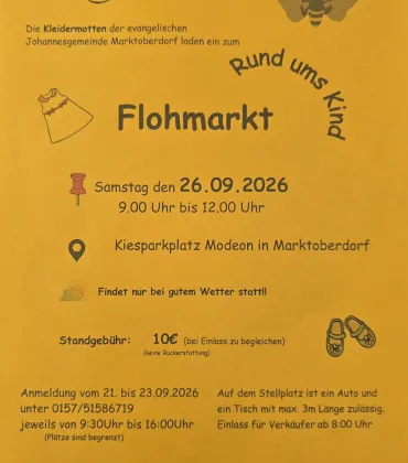 Flohmarkt rund ums Kind am MODEON Marktoberdorf