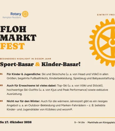 Flohmarktfest in der Markthalle Kempten