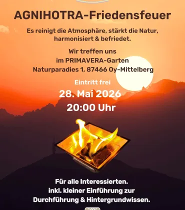 Agnihotra-Abend im PRIMAVERA Garten