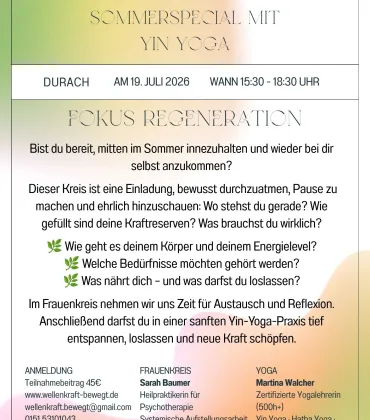 Frauenkreis mit Yin Yoga in Durach