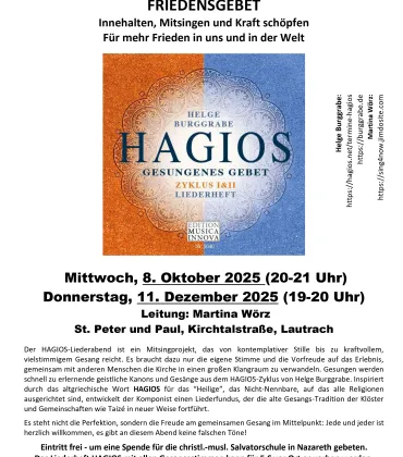 HAGIOS – Gesungenes Friedensgebet - Pfarrkirche Lautrach