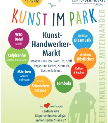 Kunsthandwerkermarkt "Kunst im Park 2026"