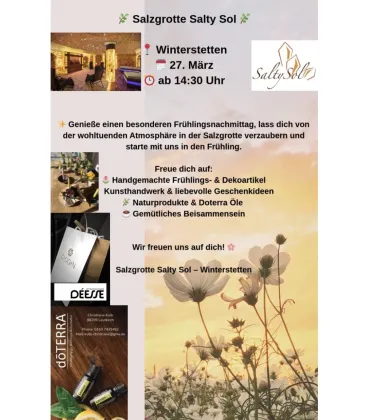 Frühlingsmarkt in der Salzgrotte Salty Sol