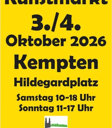 Kunstmarkt auf dem Hildegardplatz in Kempten
