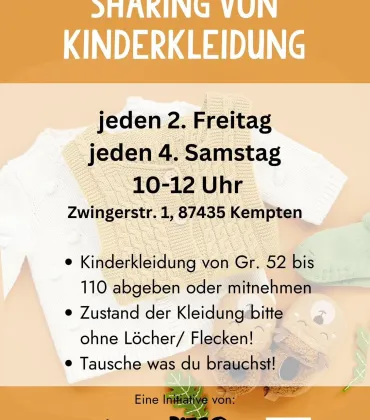 Kinderkleidertausch im Piepmatz Kempten