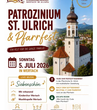 Patrozinium St. Ulrich und Pfarrfest in Wertach