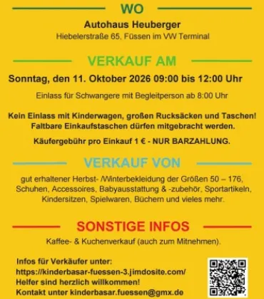 Kinderbasar in Füssen