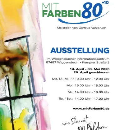 Ausstellung Mit Farben  im WIZ Wiggensbach