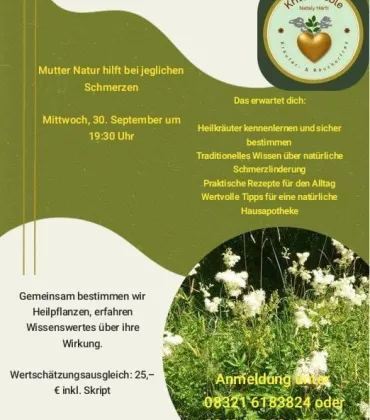 Kräuterkurs zur Schmerzlinderung in Sonthofen