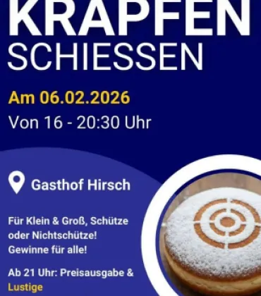 Krapfenschießen im Gasthof Hirsch in Sulzberg