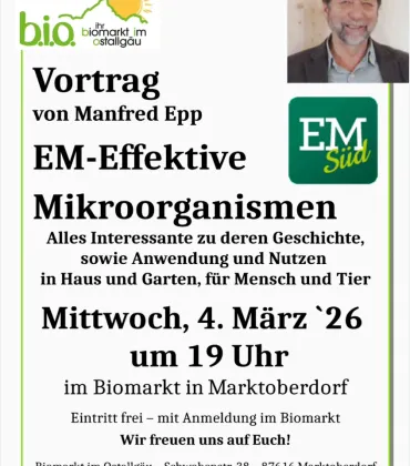 Vortrag über Mikroorganismen in Marktoberdorf