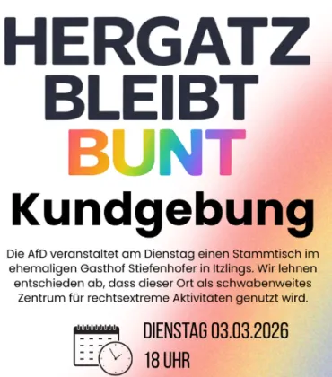 Kundgebung Hergatz bleibt bunt
