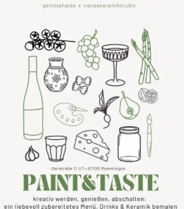 Paint & Taste in der Gemüsehalde Memmingen