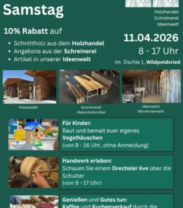 Verkaufsoffener Samstag bei Allgäuer Wertholz