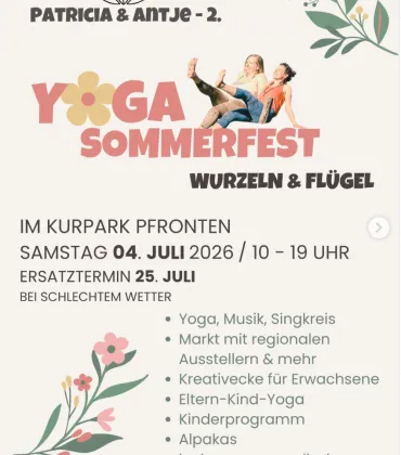 Yoga Sommerfest im Kurpark Pfronten