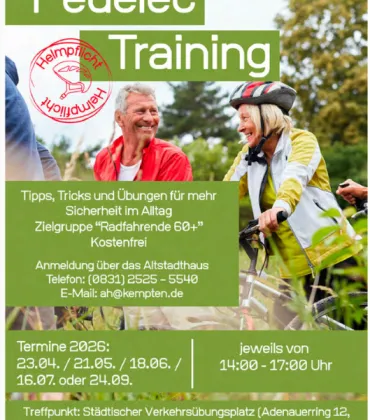 Pedelec-Training am Verkehrsübungsplatz Kempten