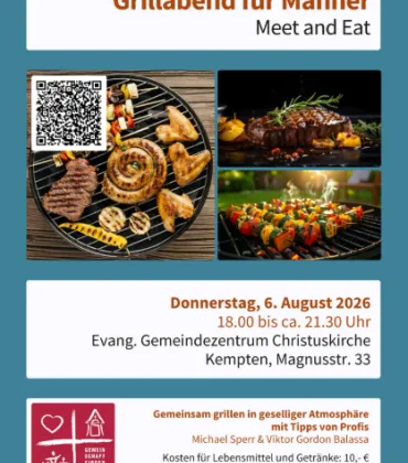 Grillabend für Männer in der Christuskirche Kempten