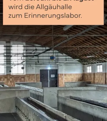 Erinnerungslabor in der Allgäuhalle Kempten