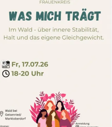 Frauenkreis im Wald bei Geisenried